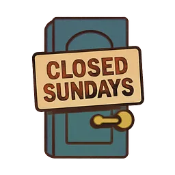 Closed Sundays