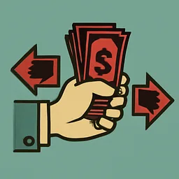 Sell out of the front and pocket the takings